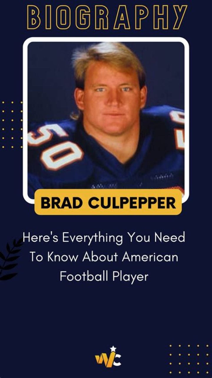 Brad Culpepper – Meet American Football Player