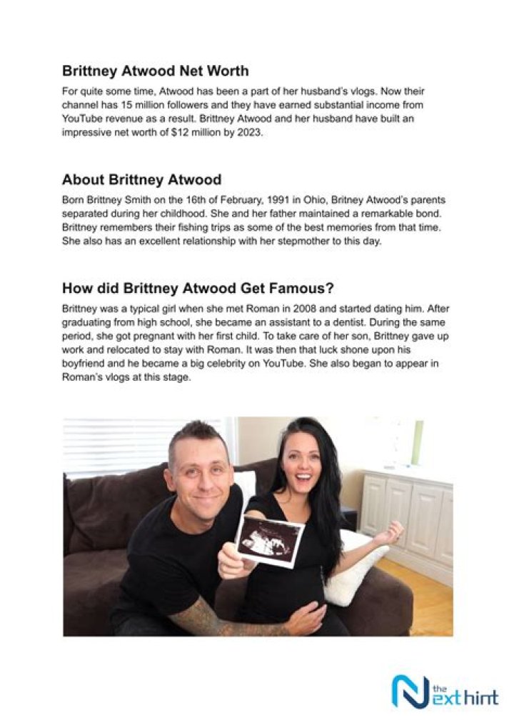 Brittney Atwood Height, Weight, Net Worth, Age, Birthday, Wikipedia, Who, Nationality, Biography