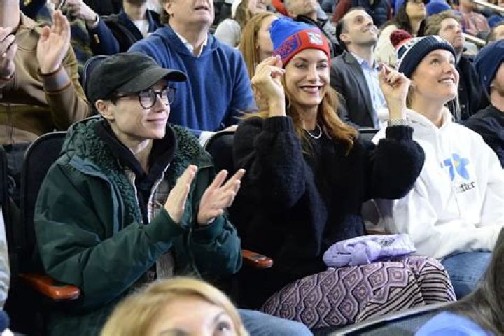 
Elliot Page and His Mom Catch Hockey Match in N.Y.C. with His Costar Kate Walsh 
