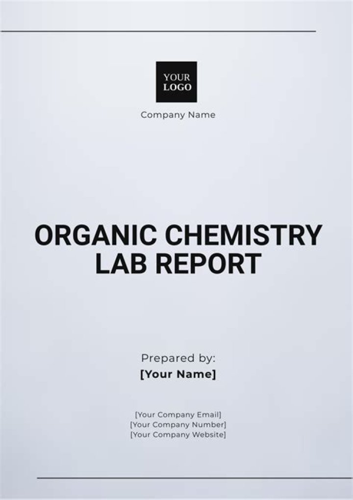 Examples of organic chemistry lab reports