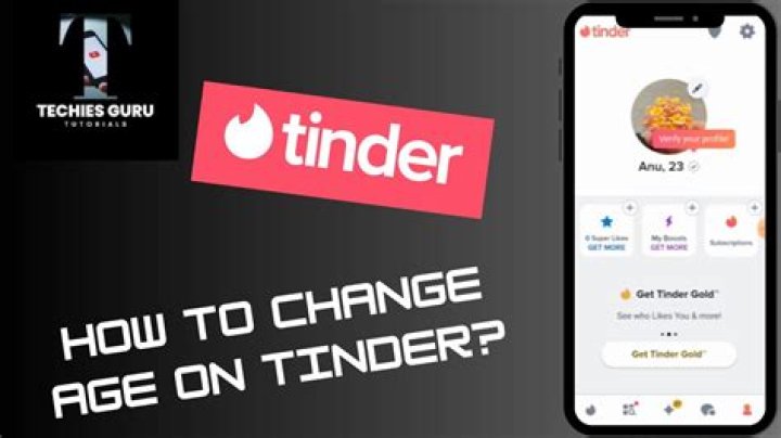 How to change age on tinder