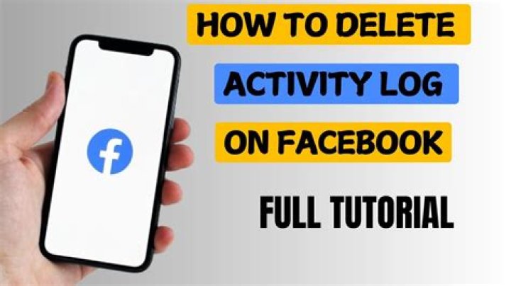 How to delete activity log on facebook