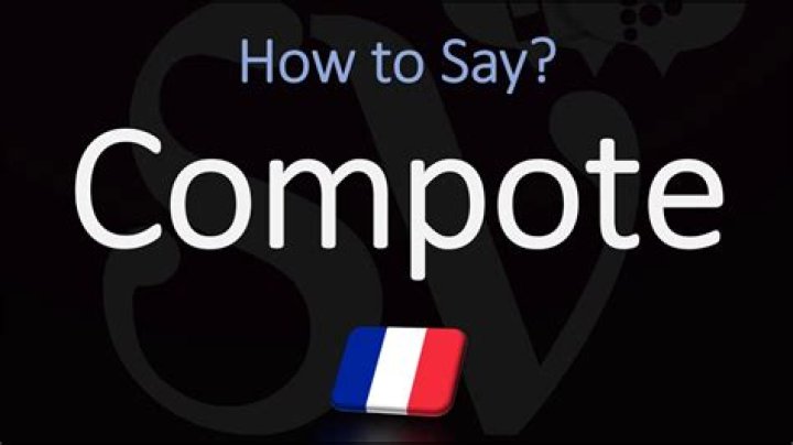 How to pronounce compote