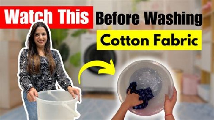 How to wash cotton clothes