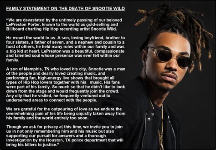 
Snootie Wild Obituary, What was Snootie Wild Cause of Death? 