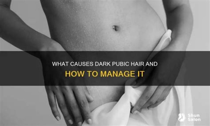 Why is my pubic hair turning black