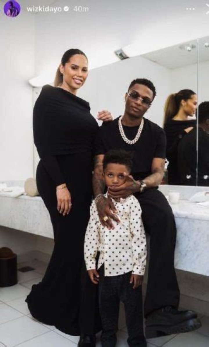 
Wizkid Shares Stunning Family Photo With Jada Pollock and Son, Zion 